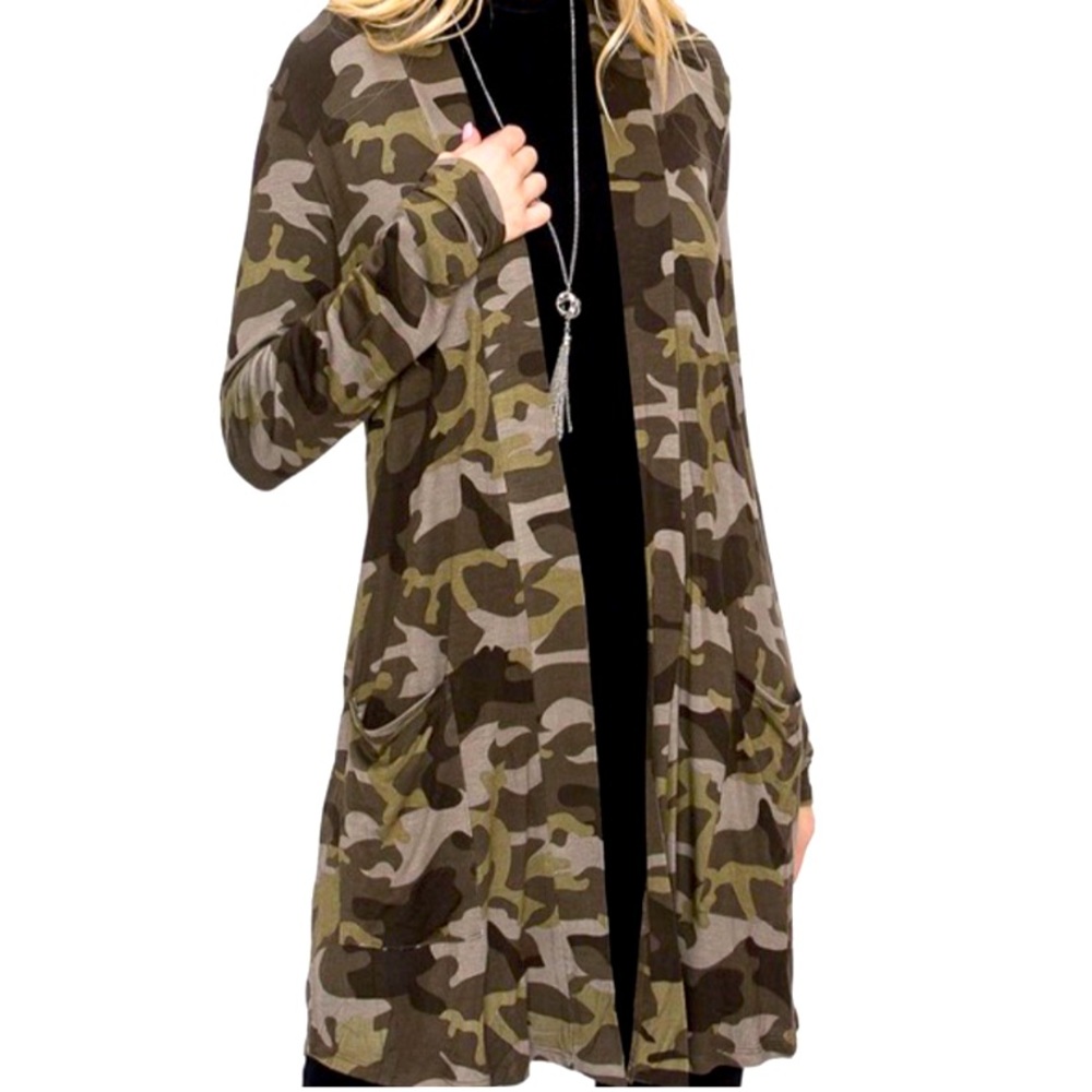 Camo Cardigan (Short)